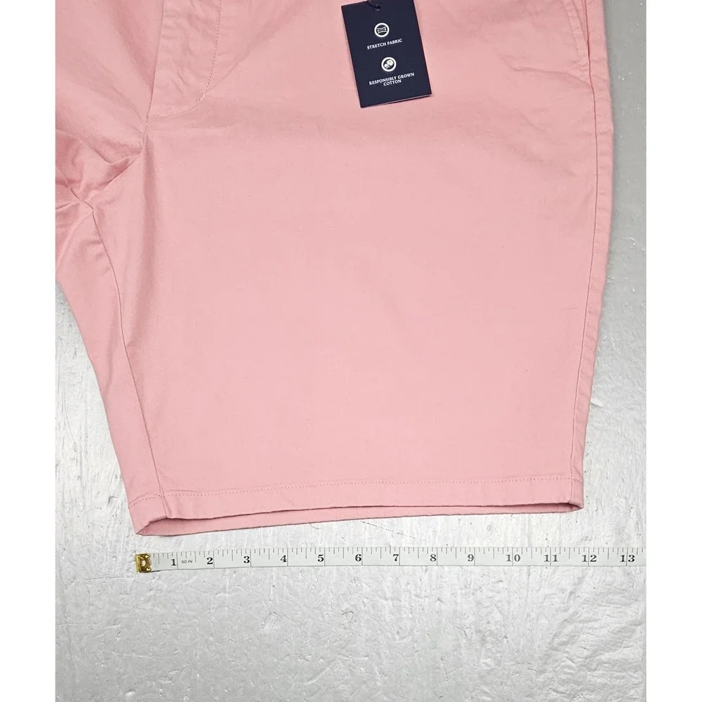 Jos. A. Bank Shorts Mens 42 Pink Tailored Fit Stretch Flat Front Golf Casual NWT
